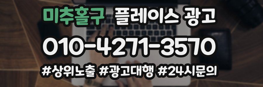 미추홀구 플레이스 광고