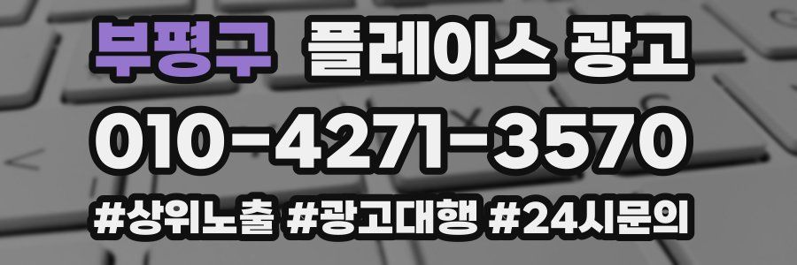 부평구 플레이스 광고