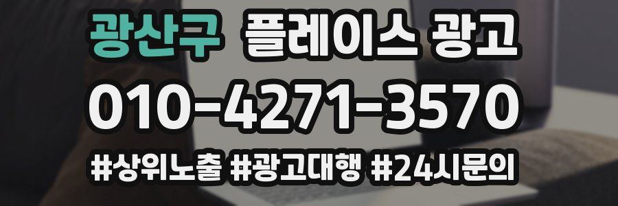 광산구 플레이스 광고