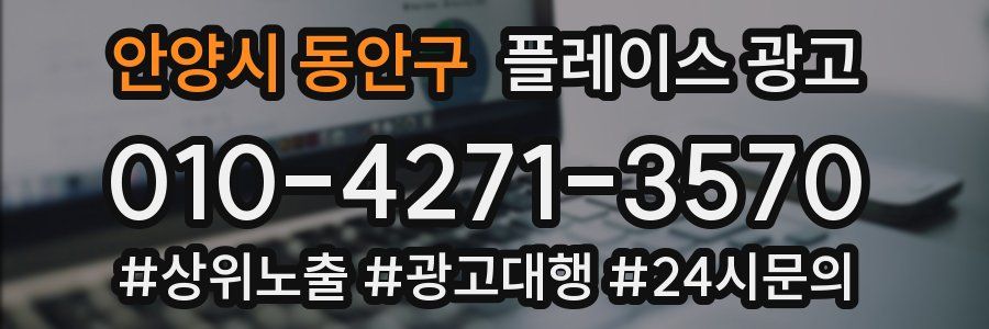 안양시 동안구 플레이스 광고