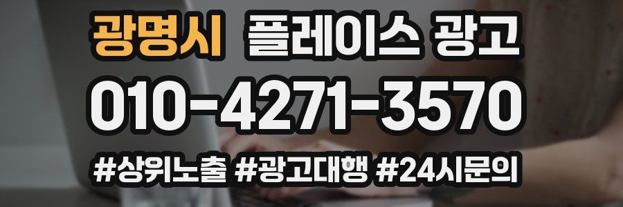 광명시 플레이스 광고