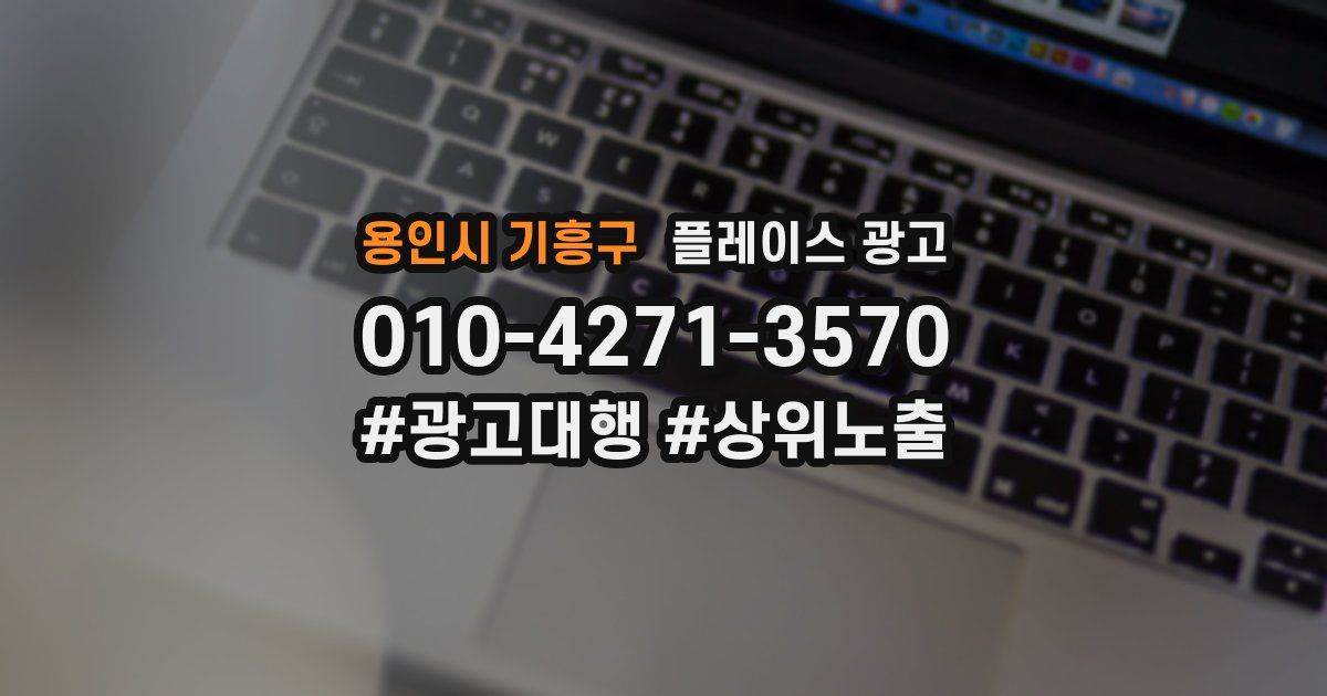 용인시 기흥구 플레이스 광고