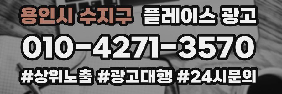 용인시 수지구 플레이스 광고