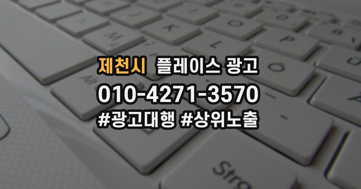 제천시 플레이스 광고