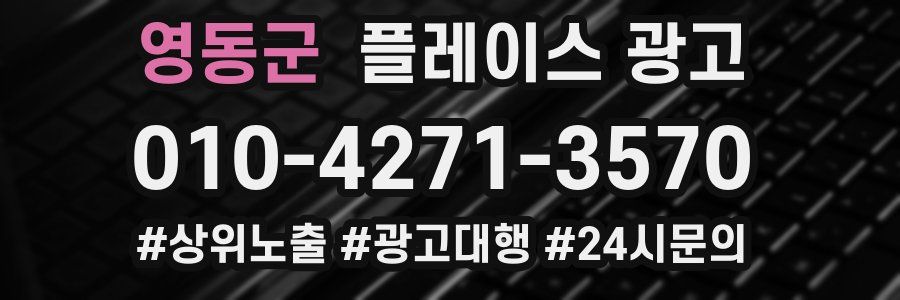 영동군 플레이스 광고