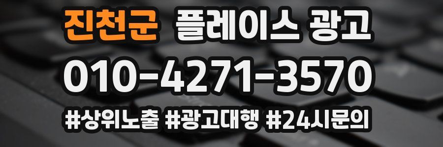 진천군 플레이스 광고