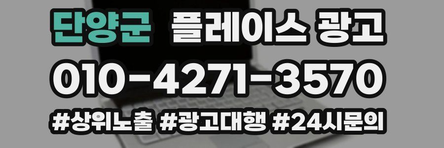 단양군 플레이스 광고