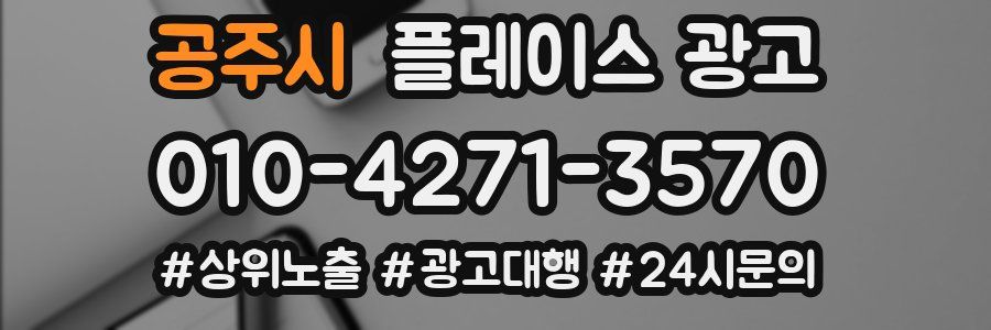 공주시 플레이스 광고