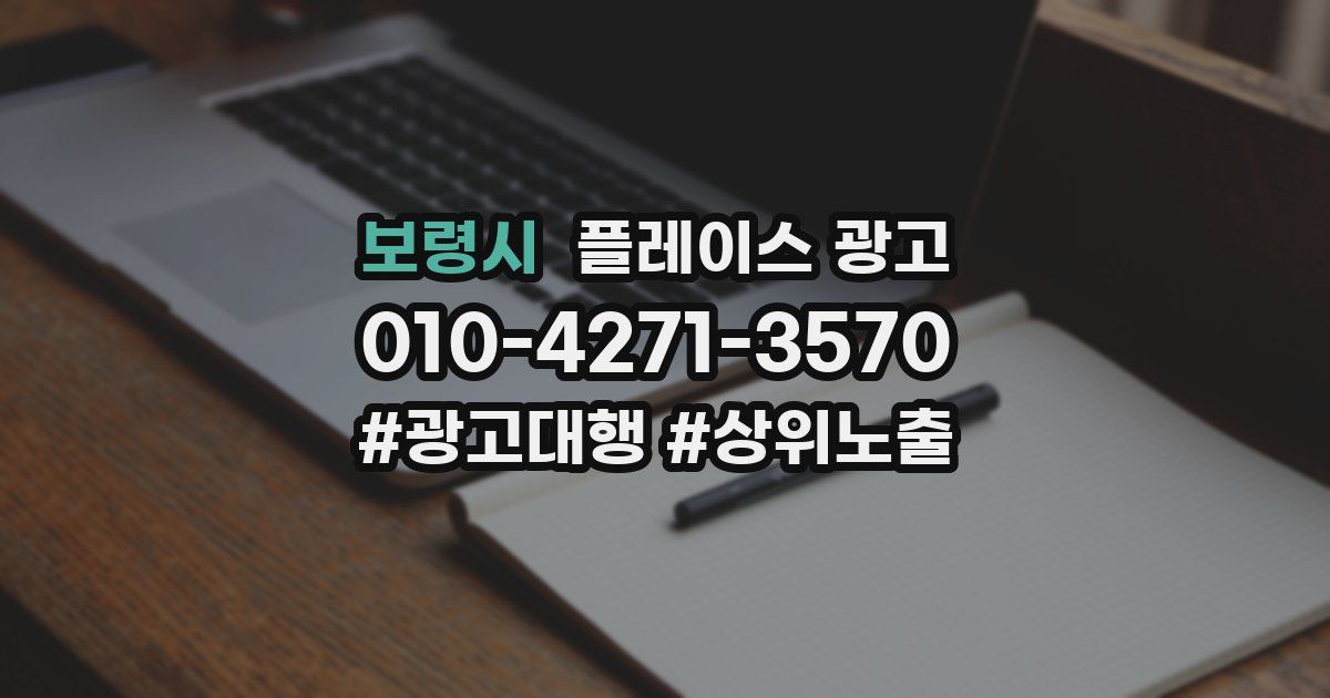 보령시 플레이스 광고