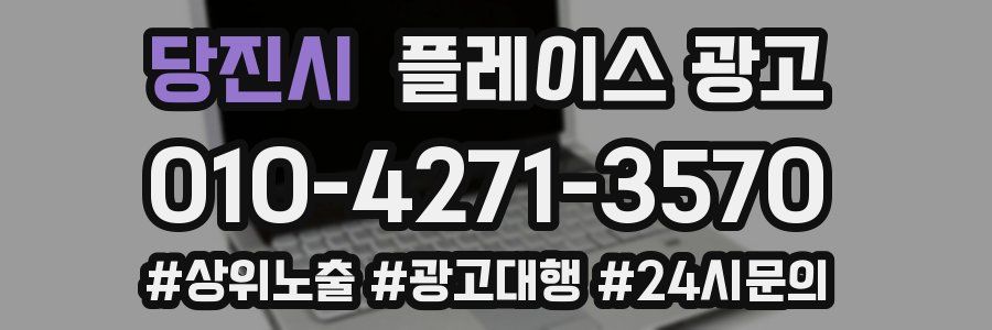 당진시 플레이스 광고