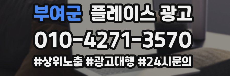 부여군 플레이스 광고