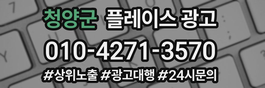 청양군 플레이스 광고