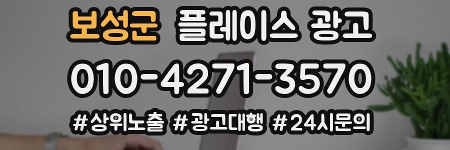 보성군 플레이스 광고