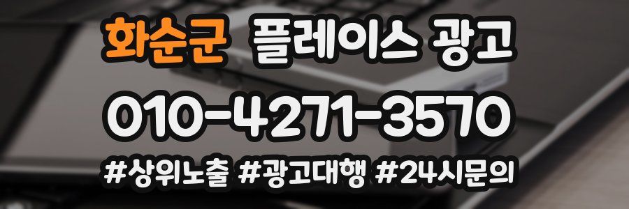 화순군 플레이스 광고