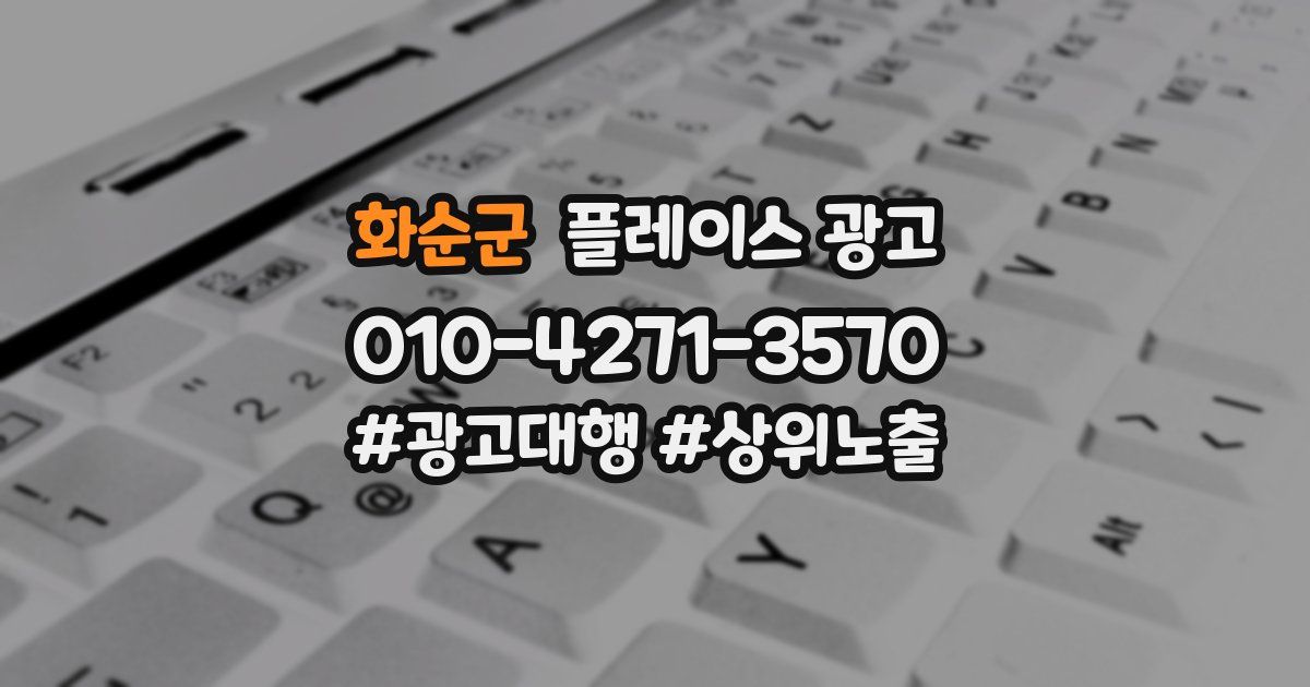 화순군 플레이스 광고