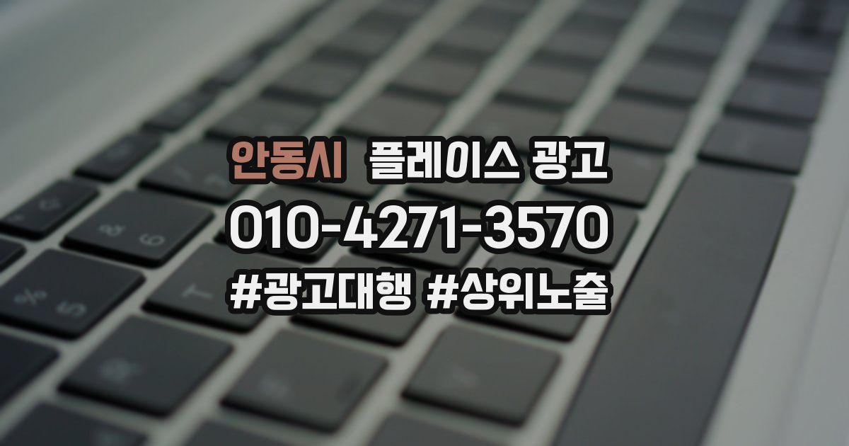 안동시 플레이스 광고