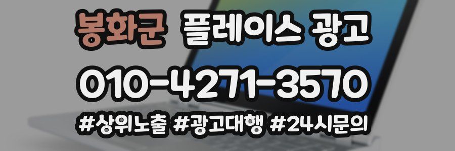봉화군 플레이스 광고