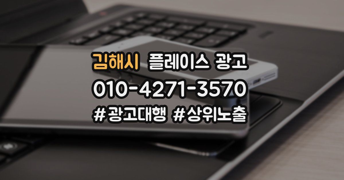 김해시 플레이스 광고