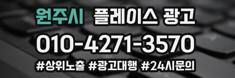원주시 플레이스 광고