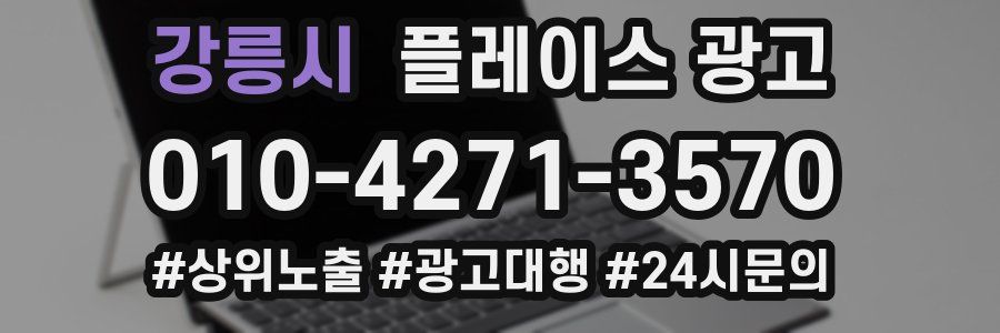 강릉시 플레이스 광고