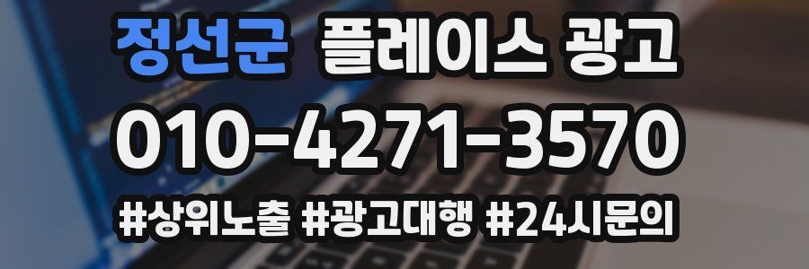 정선군 플레이스 광고