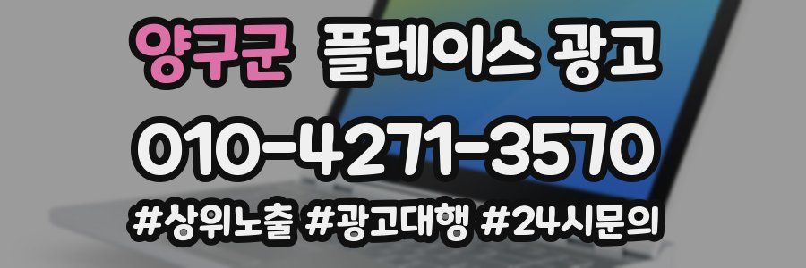 양구군 플레이스 광고