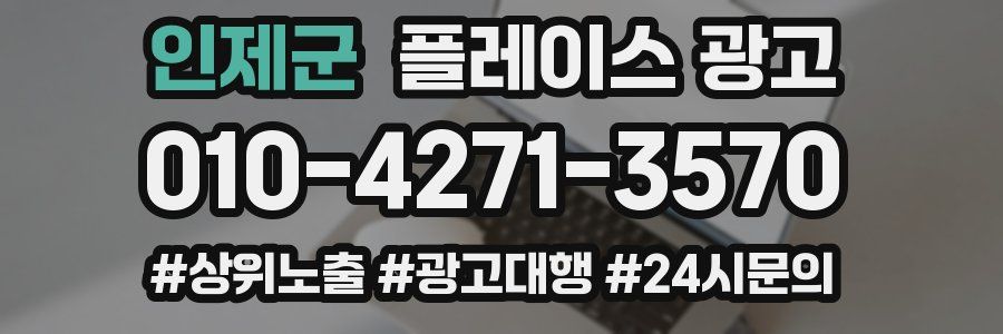 인제군 플레이스 광고