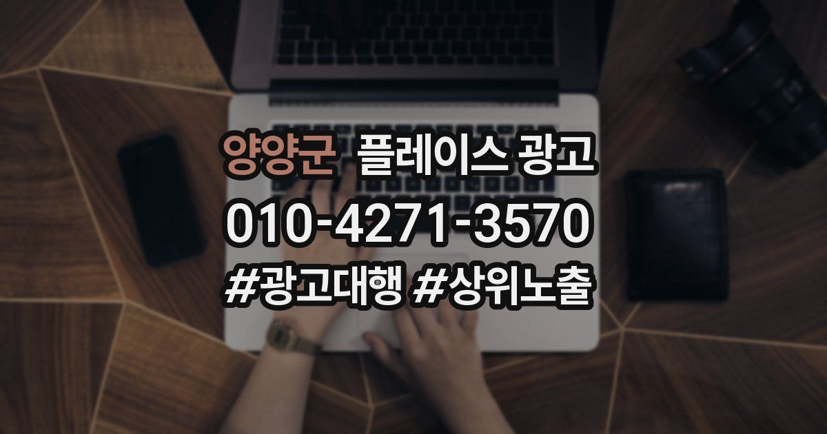 양양군 플레이스 광고