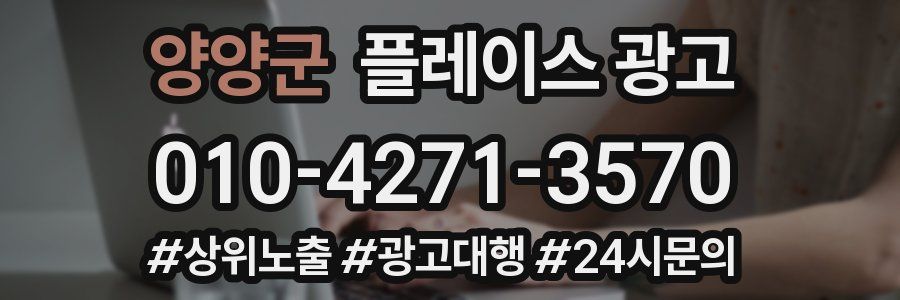 양양군 플레이스 광고