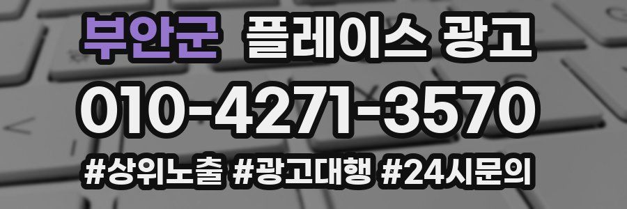 부안군 플레이스 광고