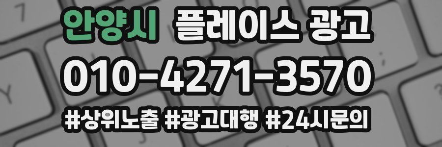 안양시 플레이스 광고