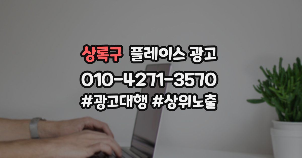 상록구 플레이스 광고