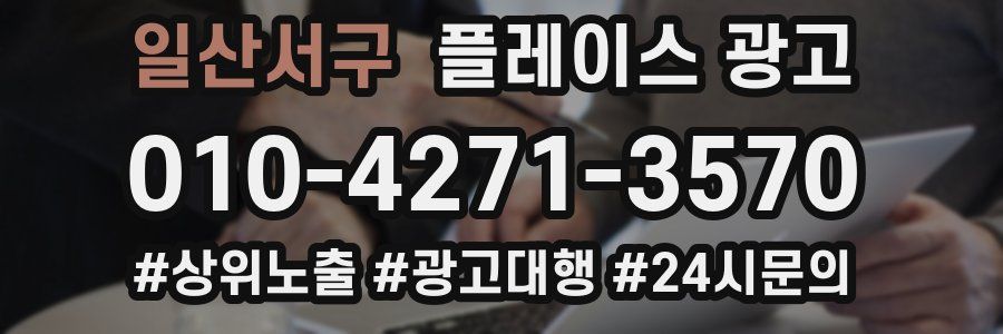 일산서구 플레이스 광고