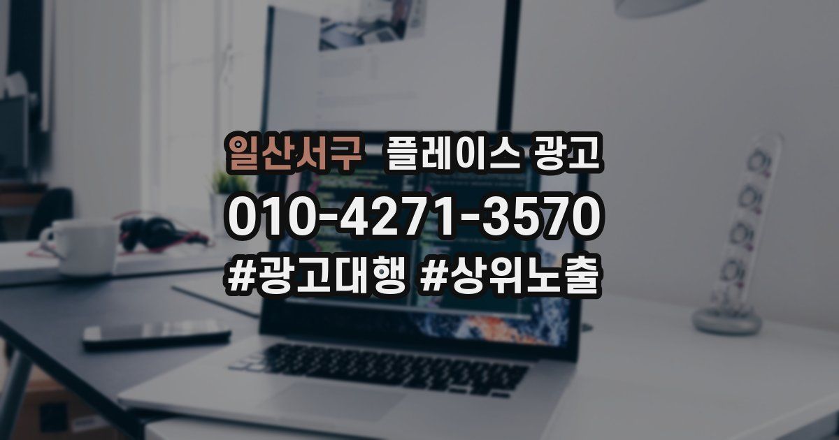 일산서구 플레이스 광고