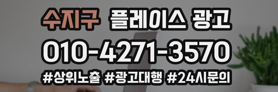 수지구 플레이스 광고