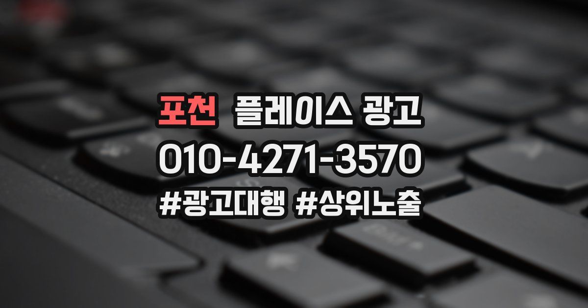 포천 플레이스 광고