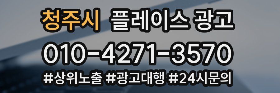 청주시 플레이스 광고