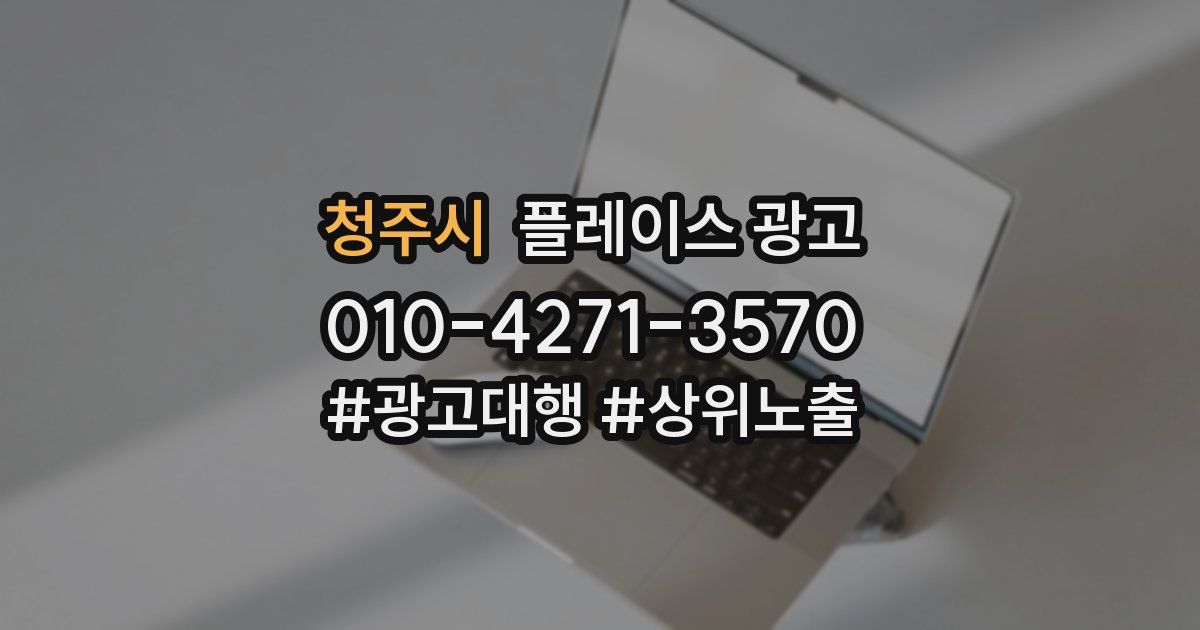 청주시 플레이스 광고