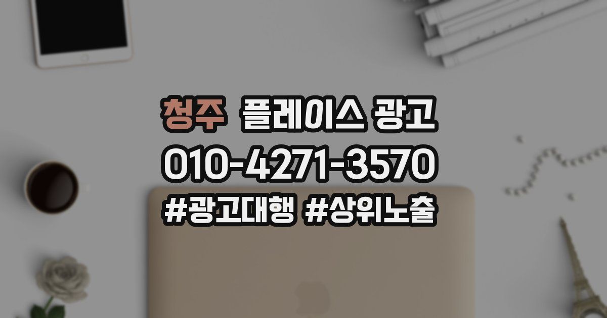 청주 플레이스 광고