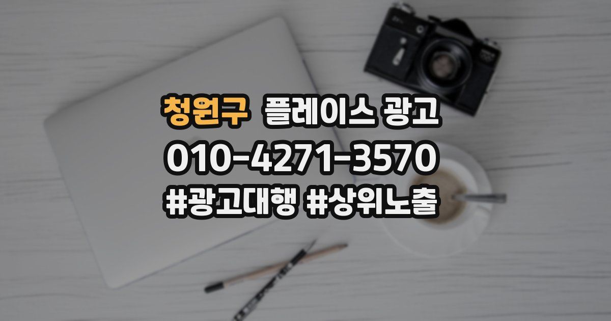 청원구 플레이스 광고