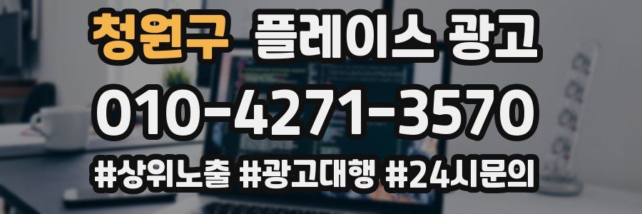 청원구 플레이스 광고