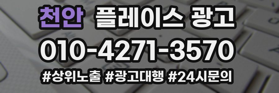 천안 플레이스 광고