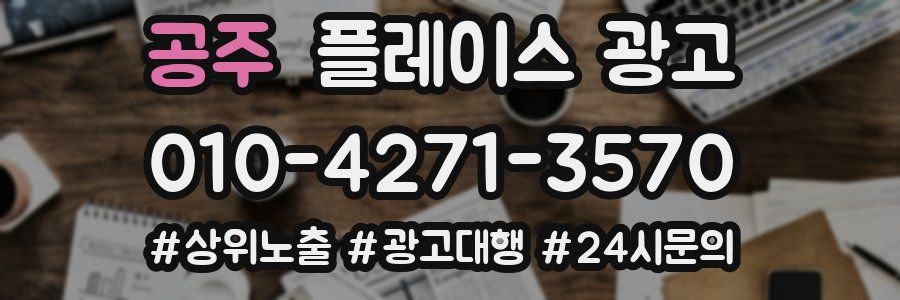 공주 플레이스 광고