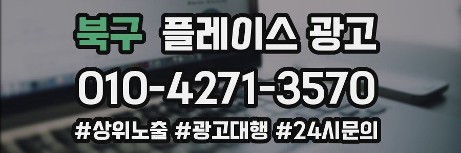 북구 플레이스 광고