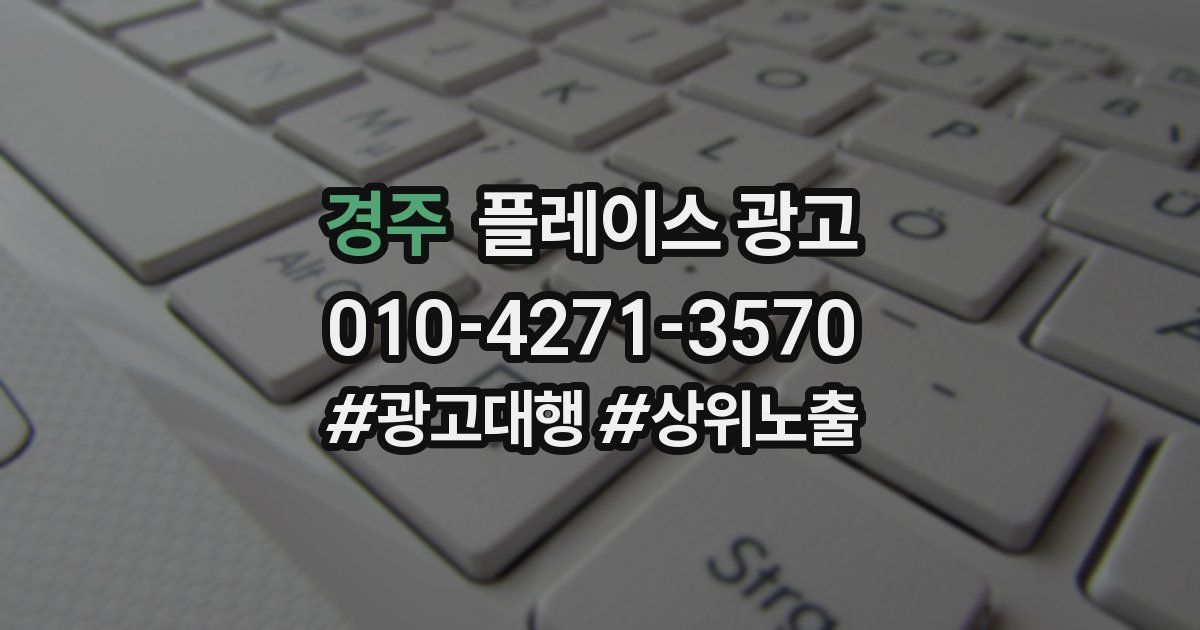 경주 플레이스 광고