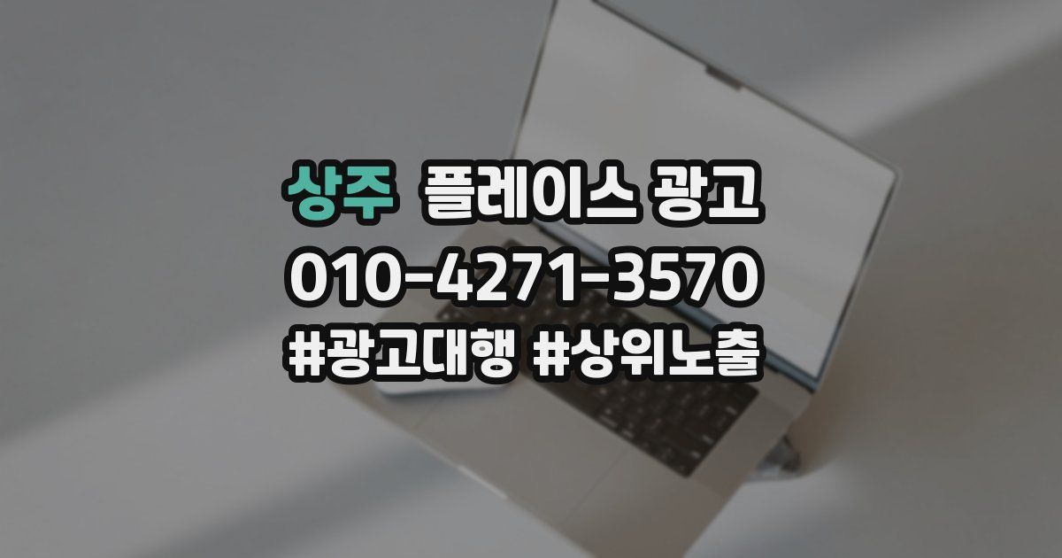 상주 플레이스 광고