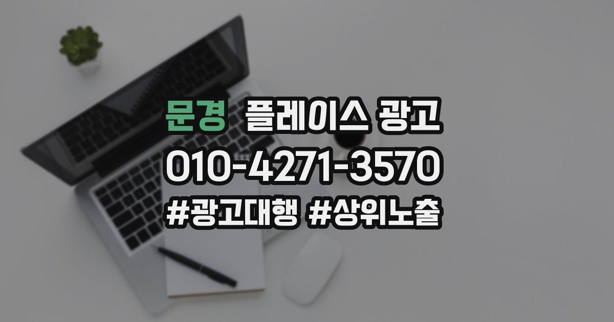 문경 플레이스 광고