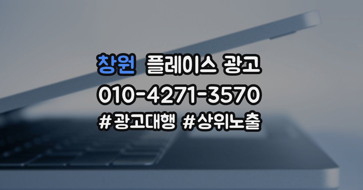 창원 플레이스 광고