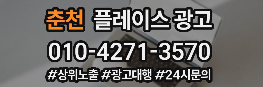 춘천 플레이스 광고