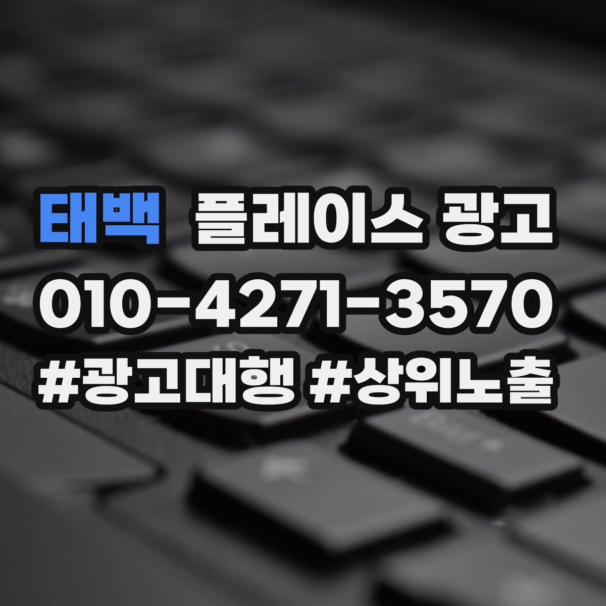 태백 플레이스 광고